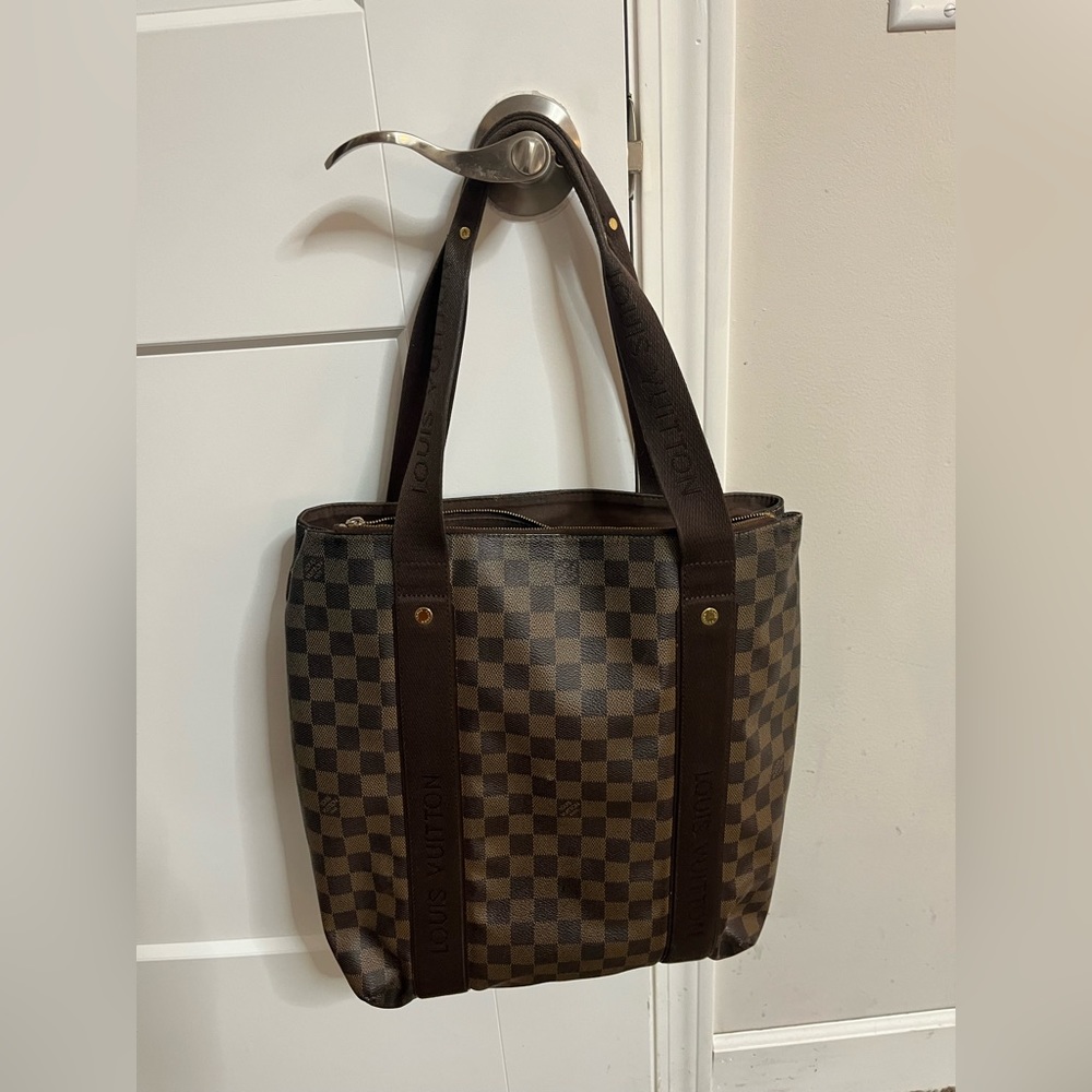 Authentic Louis Vuitton Damier Cabas Beaubourg Shoulder Tote Bag